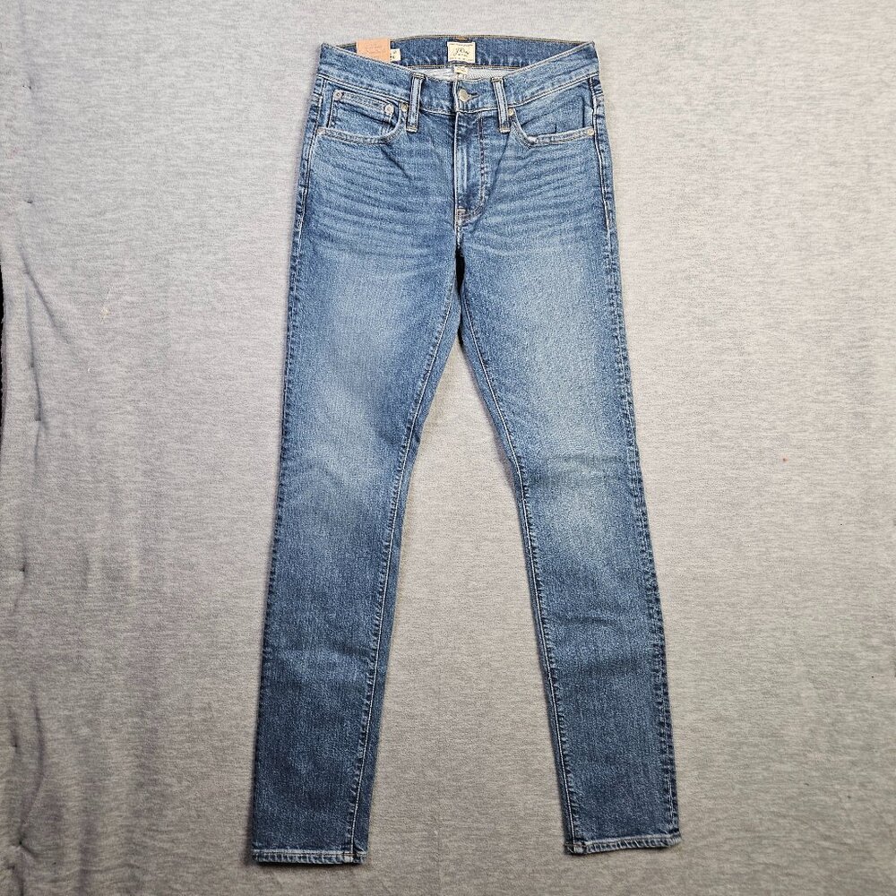 J.Crew 250 Men’s Slim Fit Medium Wash Narrow Tapered Leg Denim Jeans Sz W28 x 3